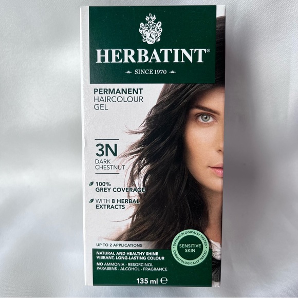 Herbatint 3N Dark Chestnut Brown 135 ml Permanent Natural Hair Color Gel - Picture 12 of 12